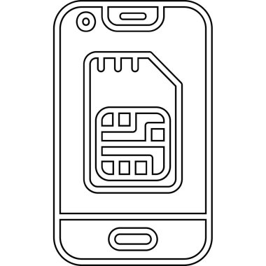 Cep telefonu simgesine sahip akıllı telefon