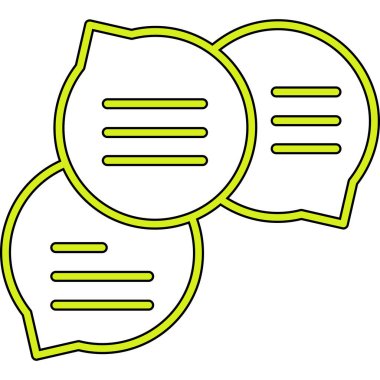 Konuş. Web simgesi basit illüstrasyon