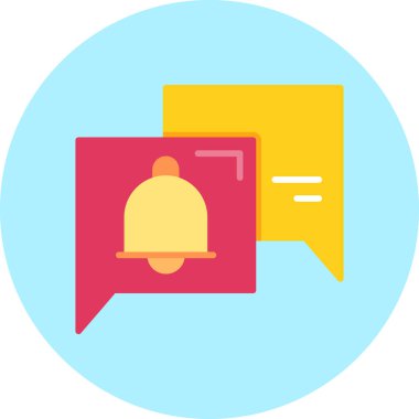 Mesaj var. Web simgesi basit illüstrasyon