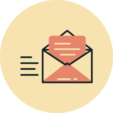 e-posta mektup simgesi düz biçimli