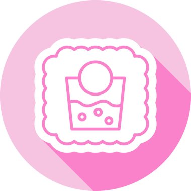 Bir kadın simgesinin vektör illüstrasyonu