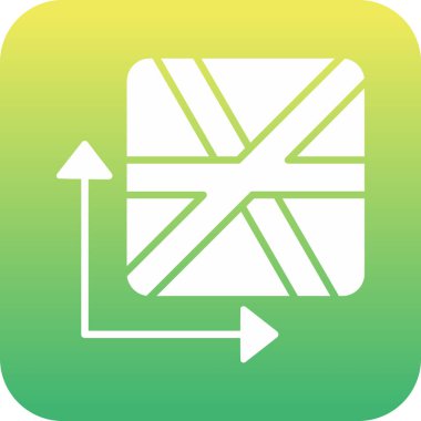 benzersiz grafik vektör çizgisi simgesi