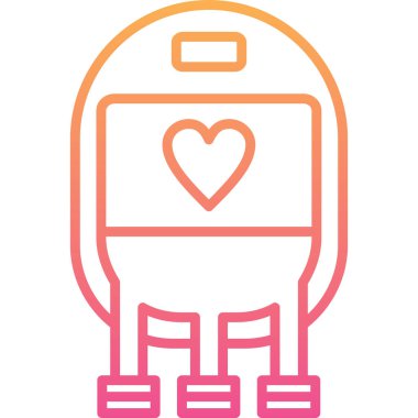 tren. Web simgesi basit illüstrasyon