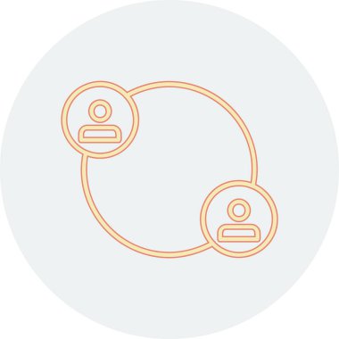 Modern simgenin vektör illüstrasyonu