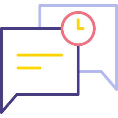 Konuş. Web simgesi basit illüstrasyon