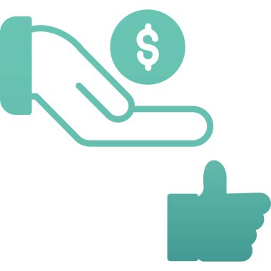 Dolar simgesi vektör illüstrasyonu