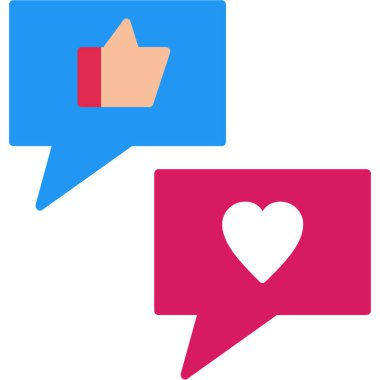 kalp simgesi ile konuşma baloncukları