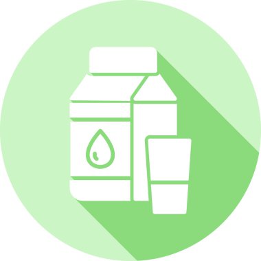 süt ikonu vektör illüstrasyonu