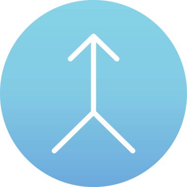 Beyaz arkaplanın mavi ve beyaz simgesinin vektör çizimi