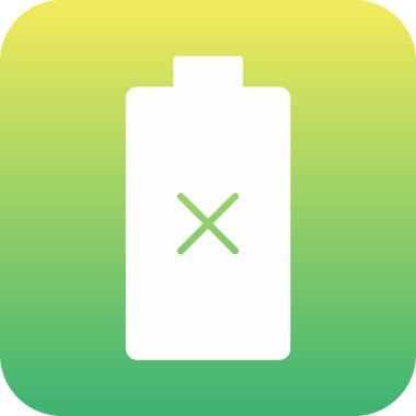 Düşük Batarya Ağı simgesi basit vektör illüstrasyonu