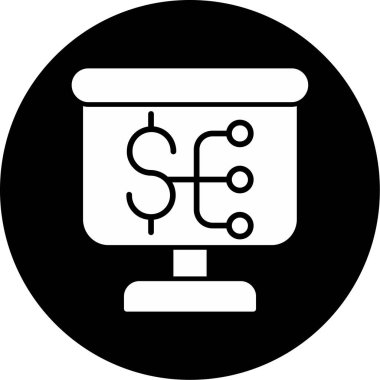 iş simgesi ve vektör illüstrasyonu beyaz arkaplanda izole edildi