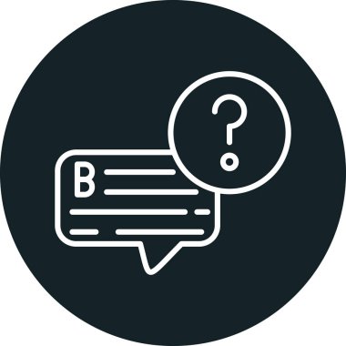 Sohbet simgesinin vektör illüstrasyonu