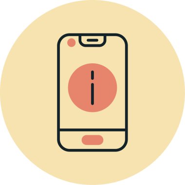 Telefon simgesinin vektör illüstrasyonu