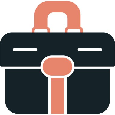 Evrak çantası web simgesi. Basit tasarım. vektör illüstrasyonu