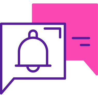 Mesaj var. Web simgesi basit illüstrasyon