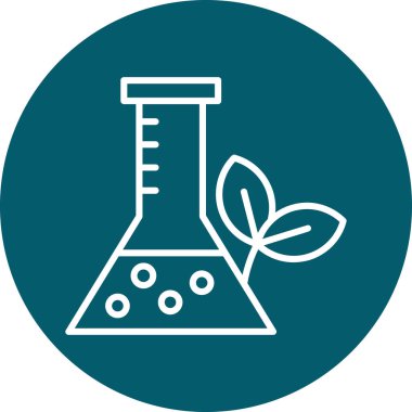 Bir test tübü simgesinin vektör çizimi