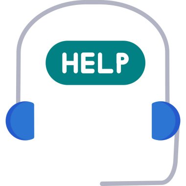 Yardım edin! Web simgesi basit illüstrasyon