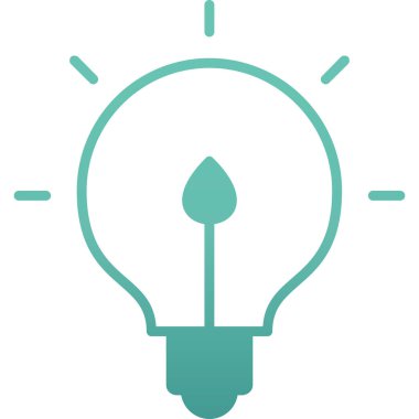 ampul simgesi vektör illüstrasyonu