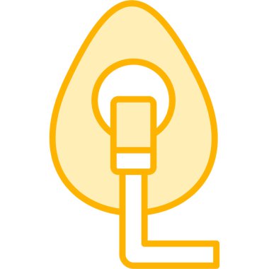 Bir ampul simgesinin vektör illüstrasyonu