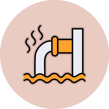 Dumanı tüten simgenin vektör illüstrasyonu