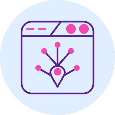 seo modern simgesinin vektör illüstrasyonu