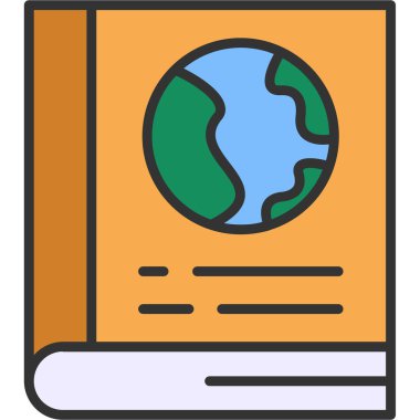 Kitap. Web simgesi basit illüstrasyon