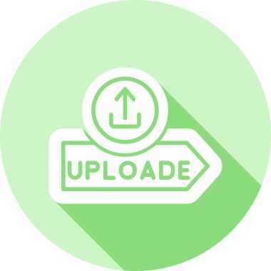 Yükle. Web simgesi basit illüstrasyon