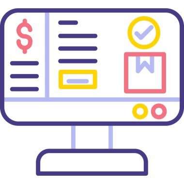 iş web vektör simgesi