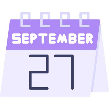 Takvim simgesinin vektör illüstrasyonu