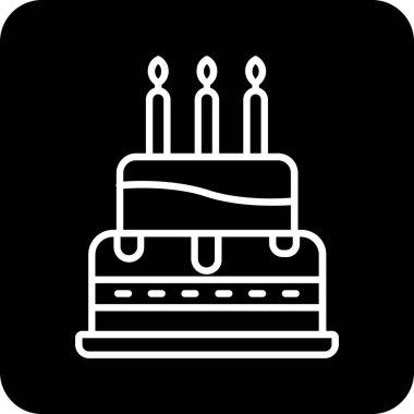 kek ikonu vektör illüstrasyonu