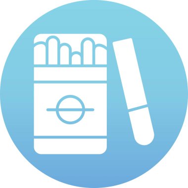 - Sigara. Web simgesi basit illüstrasyon