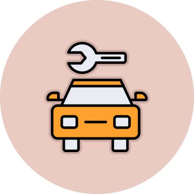 - Araba. Web simgesi basit illüstrasyon