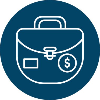 Çanta çantası. vektör simgesi basit tasarım