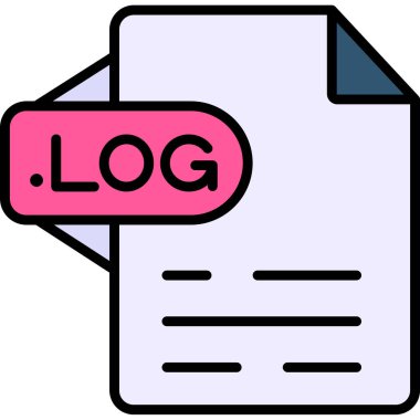 Kütük. Web simgesi basit illüstrasyon