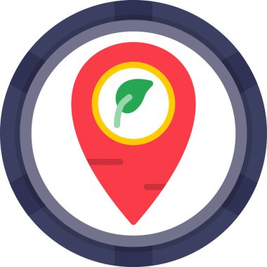 Yer düz vektör simgesi