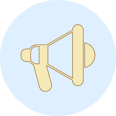 trumpet icon in trendy style isolated background