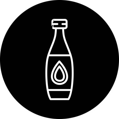şişe simgesi, vektör illüstrasyonu