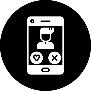 Mobil kutsal kişilerin resmi, vektör çizim