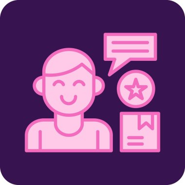 Konuşma baloncukları olan bir adamın vektör çizimi