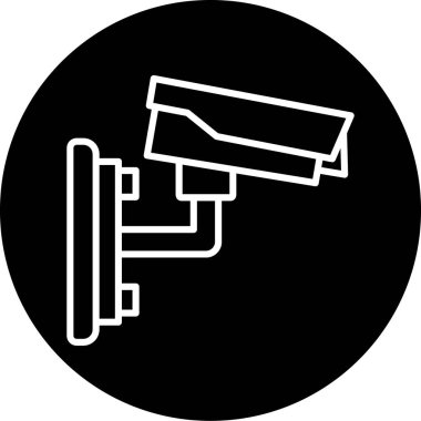 ccTV kamera simgesinin vektör illüstrasyonu