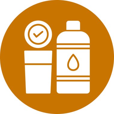 Modern su simgesinin vektör illüstrasyonu