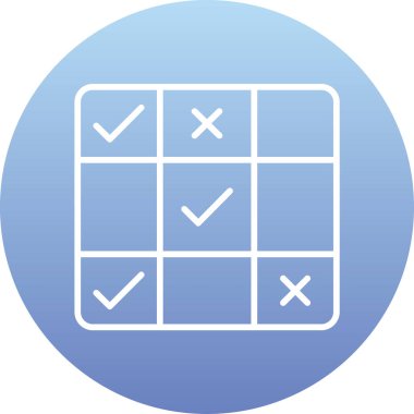 Kontrol simgesinin modern eksikliğinin vektör çizimi