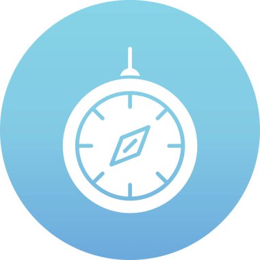 Pusula. Web simgesi basit illüstrasyon