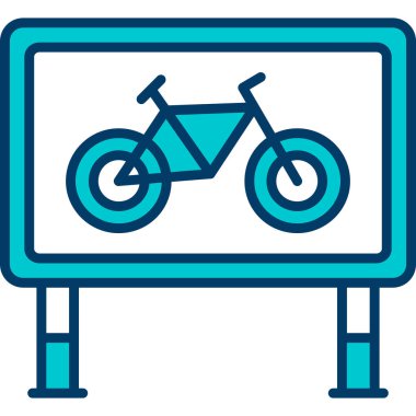 Bisiklet. Web simgesi basit illüstrasyon