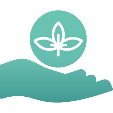 Nilüfer yaprağı ikonu. vektör illüstrasyonu.