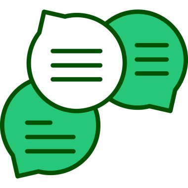 Sohbet ileti simgesi ana hat biçimi