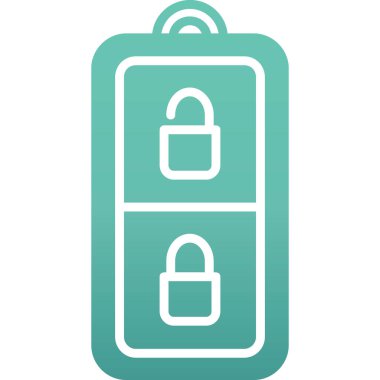 Çantanın basit simge tasarımı, vektör illüstrasyonu