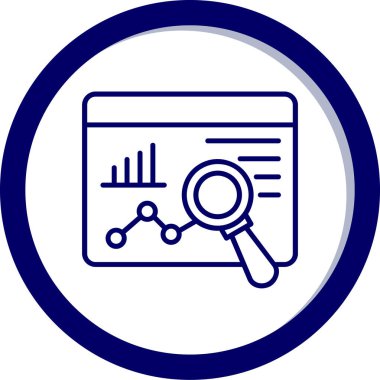 Seo simgesinin vektör illüstrasyonu