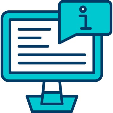 Bilgisayar. Web simgesi basit tasarım