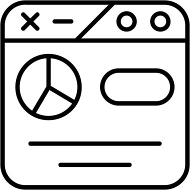 tarayıcı web simgesi, vektör illüstrasyon tasarımı